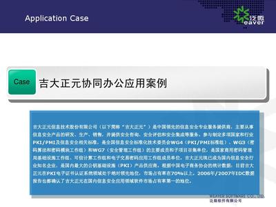 吉大正元协同办公应用案例PPT